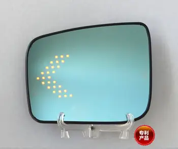 

LED heating Rear side turn signal blue curvature anti defogging dazzling rearview mirror for Nissan Qashqai 2008-2013