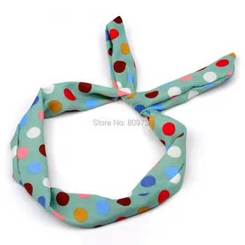 

60X Wholesale Lots Sweet Lady Girls Rabbit Ear Ribbon Chiffon Headband Hair Band Women Hair Accessories Free Ship
