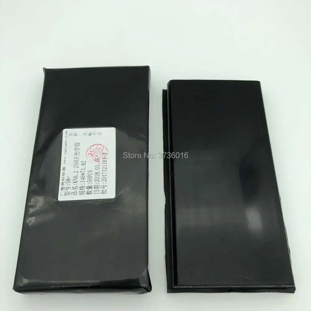 250um kawin kn 6.2 ل samsung S8 زائد الهجين OCA فيلم LCD شاشة الزجاج OHF UF OCA فيلم الترقق ل الهاتف المحمول إصلاح