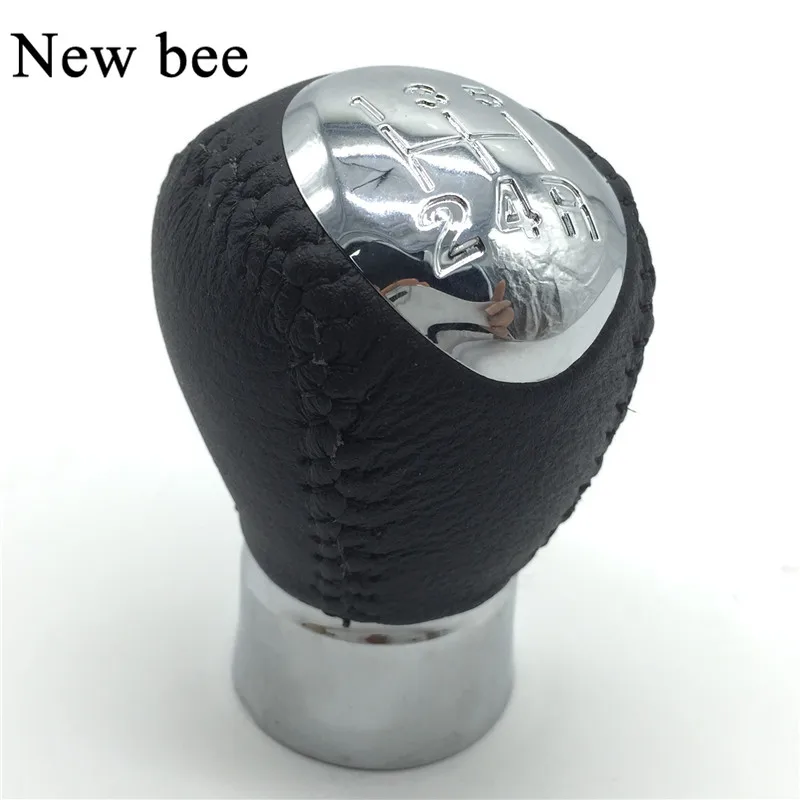 Newbee 5 Speed For Mazda 3 5 6 PU Leather Manual Gear Shift Knob Lever
