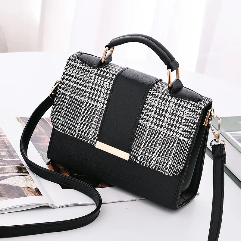 

Drop shipping bag woman 2019 new fashion girl bag Korean version oblique shoulder bag fashion handbag women leather shoulderbag