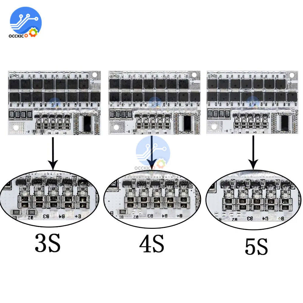 BMS 3S 4S 5S 12V 16 8 V 21V 100A 18650 Литий Батарея защиты плата Перезаряжаемые PCB платы