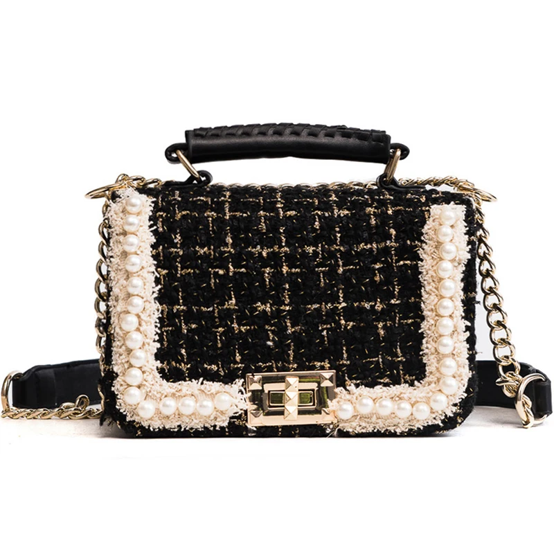 

Korean women winter new Korean pearl bag bag shoulder bag fashion portable Messenger bag