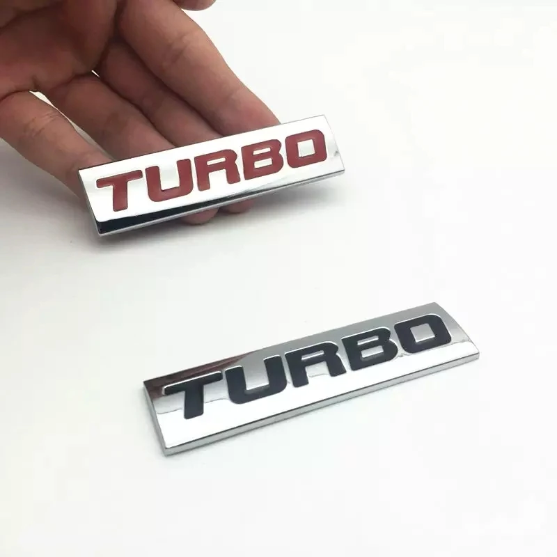 

1pcs 3D Metal TURBO Emblem Car Styling Sticker Body Rear Tailgate Badge For Ford Focus 2 3 ST RS Fiesta Mondeo Tuga Accessories