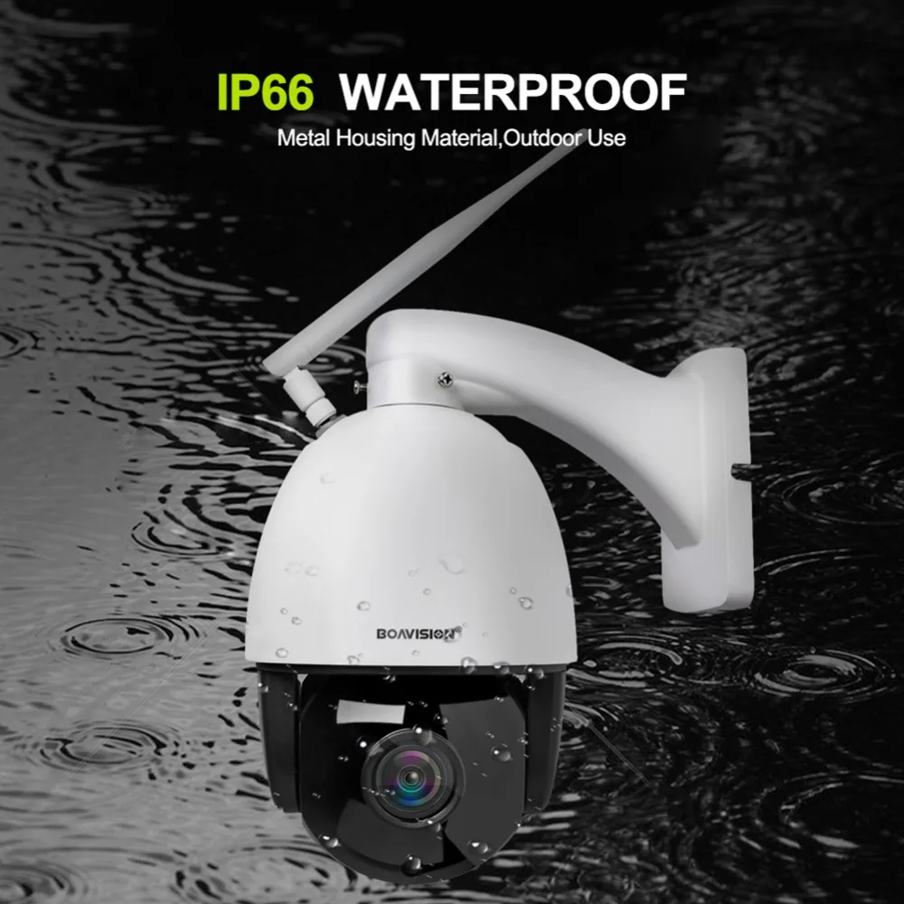 HD 1080 P HD inalámbrico domo PTZ Cámara cámara IP WIFI 5X 10X de Zoom al aire libre de seguridad CCTV cámara de vigilancia de vídeo de Audio IR ONVIF de 60 M - 4