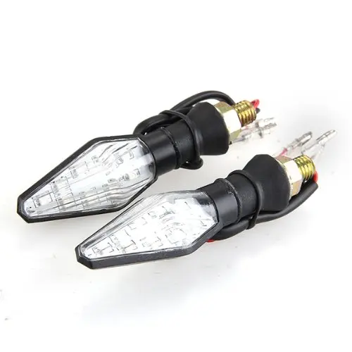 

LIXF Hot 2 piece Light Arrows Motorcycle 12 LED SMD 3528 DC 12V Turn Signal - Yellow & Blue