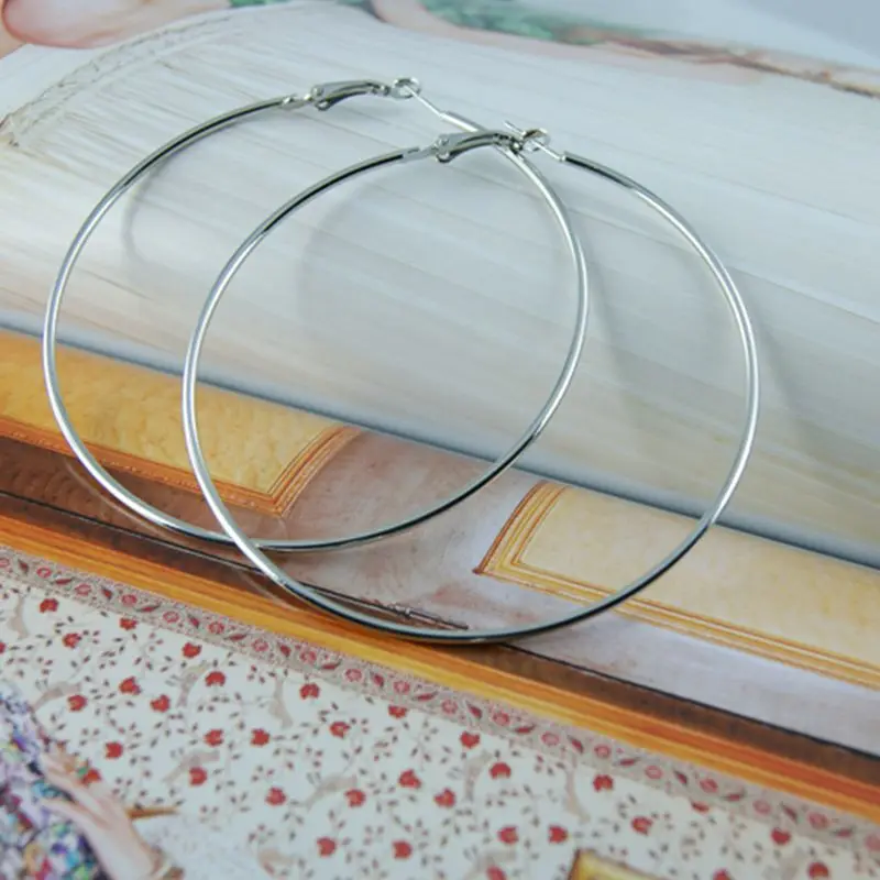 Fashion Alloy Hoop Earring Female Whole Online Silver Punk Fashion Alloy Hoop Earring Female Whole Online Silver Punk Style Funky Earrings For Women S