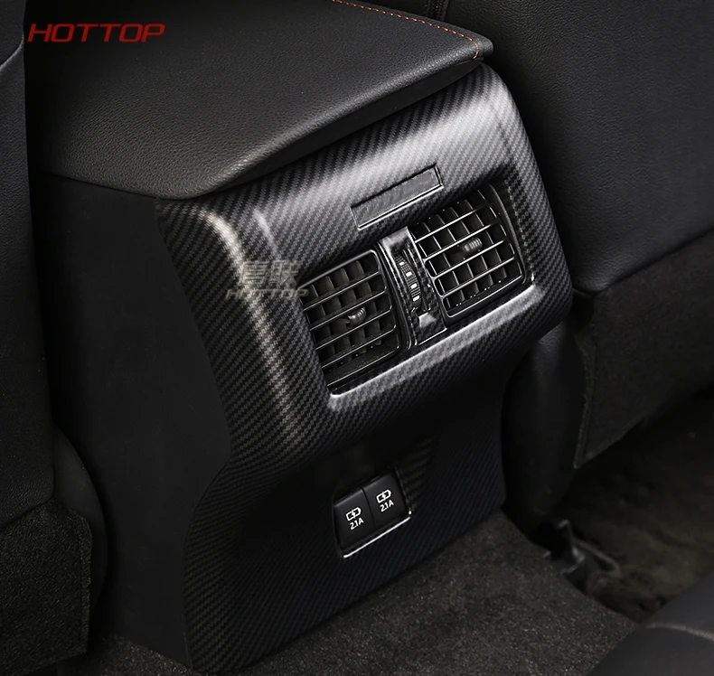 ABS Eletroplating Автомобильный задний выход кондиционера Vent рамка крышка авто аксессуары для Toyota Camry 8th