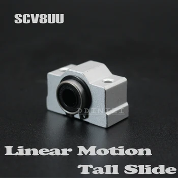 1pcs SC8V SCV8UU 8mm linear bearing bushing short sliding block inside contain LM8UU linear ball bearing