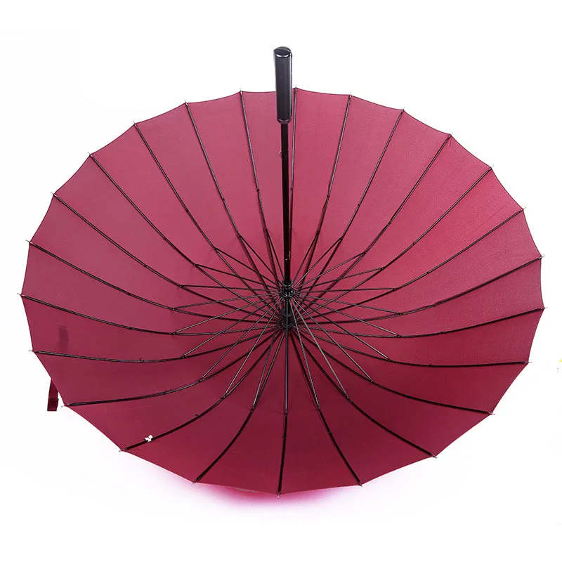 

24K uv Resistance to storm men's umbrella Sunny and Rainy fashionable windproof male beach umbrella black big umbrella rain