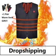 USB нагреватель охотничий жилет с подогревом куртка с подогревом зимняя одежда для женщин и мужчин термальный уличный жилет без рукавов для пеших прогулок и альпинизма M-3XL