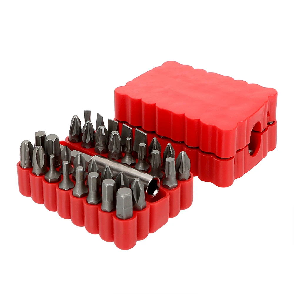 DIYWORK Torx Star Hex Kit Extension Bit Holder 33 In 1 Hand Tools Screwdriver Bits Tamper Proof Security Magnetic | Инструменты