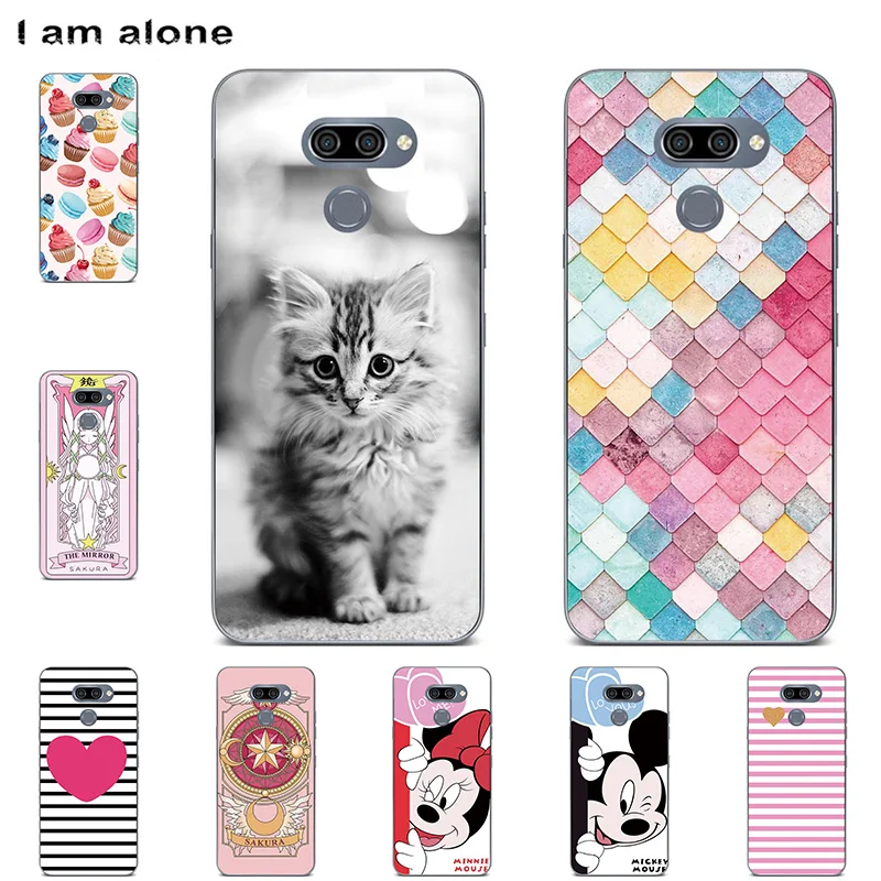 

I am alone Phone Cases For LG K50 2019 6.26 inch Soft TPU Bags Mobile Cellphone Patterned Fashion For LG K50 2019 Free Shipping