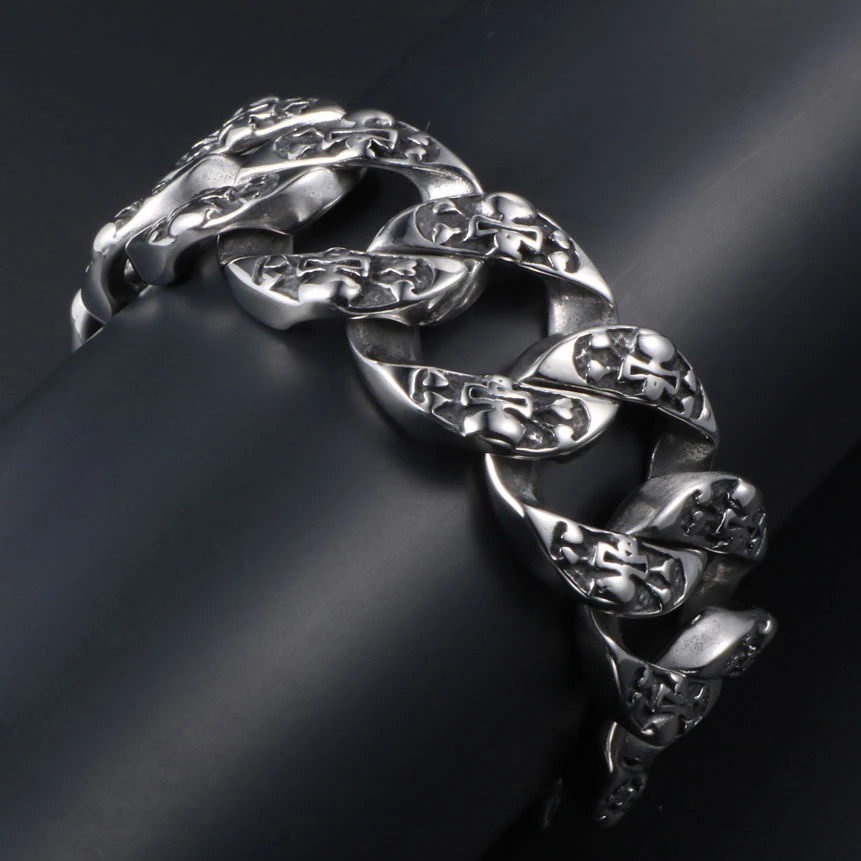 Gothic-Cast-Skull-Skeleton-Head-Men-Bracelet-Male-25MM-Wide-Massive-Heavy-Mens-Bracelets-Hip-Hop (2)