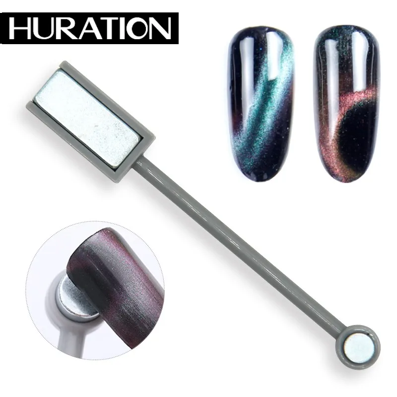 Huraiton 3D Effect Cat Eye Magnet Nail Art Magical Set Tool Drawing Lucky Magnetic Nails UV Gel Nail Polish Manicure Gel Varnish