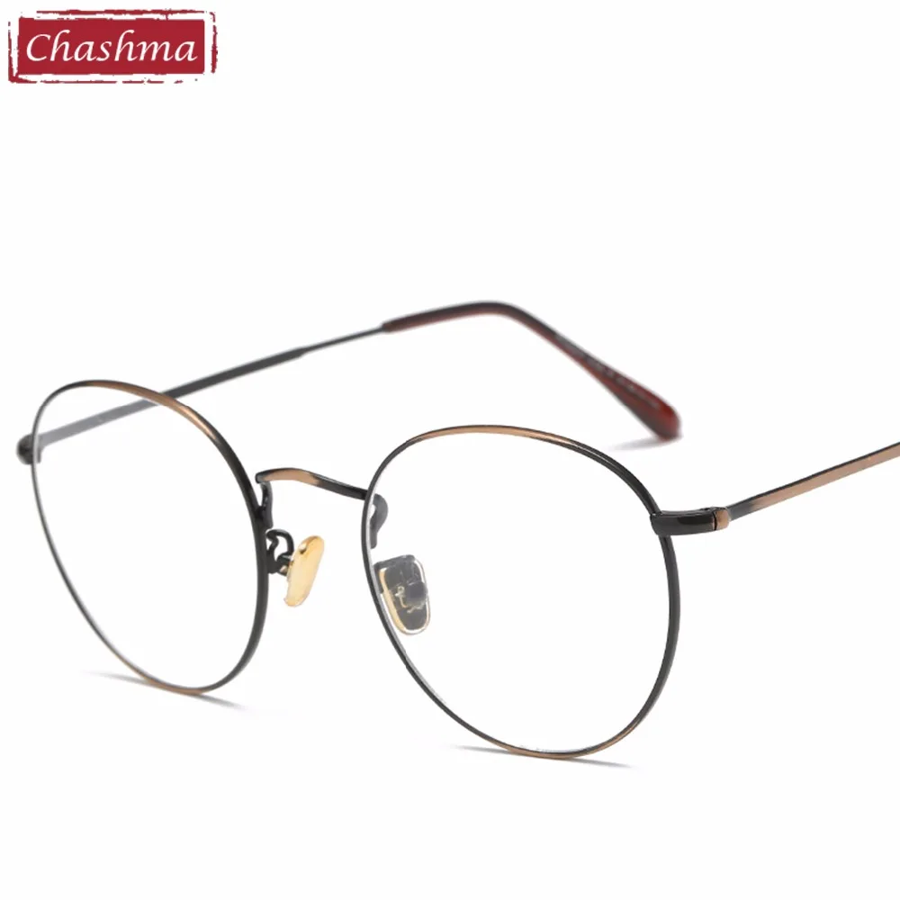 Женские Ретро очки по назначению очки с оправой из сплава оправа винтажные очки круглые очки для мужчин