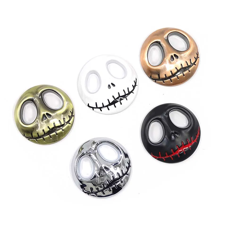 

Pumpkin King Jack Skellington Skull 3D Metal Car Auto Motorcycle Badge Emblem Stickers Chrome Tuning Car-Styling Accessories