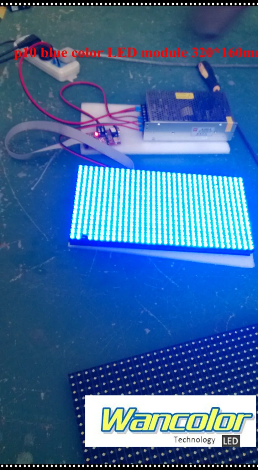 Светодиодный дисплей p10 для улицы синий 320*160 мм|led display module|p10 outdoorcolor led |