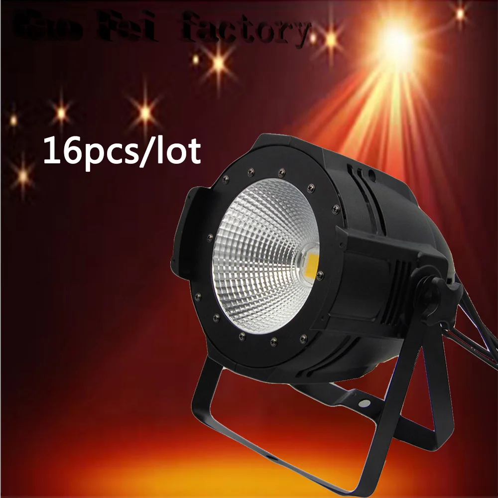

16 pcs/lot 100W COB LED Par Light LED wash light video front lamp performance stage DMX lighting cool white and warm white