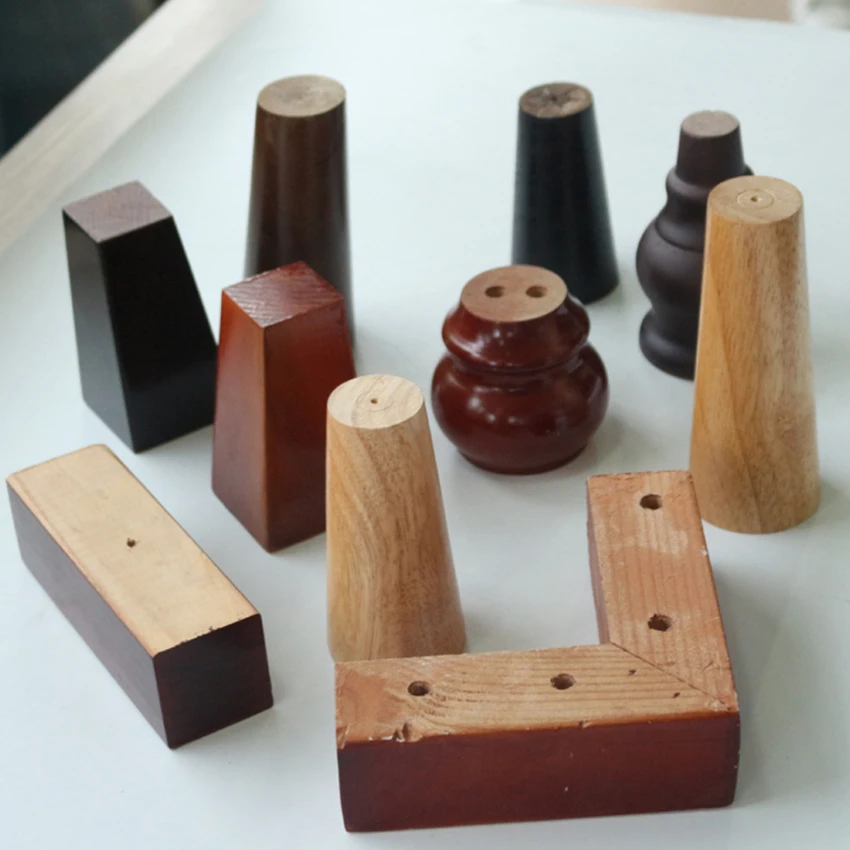 

(10pcs/lot) Wood Triangular Table Furniture Legs - Sofa/Couch/Chair