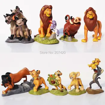 

9pcs/set 5-9cm The Lion King Simba Nala Timon Model Figure PVC Action Figures Classic Toys Best Christmas Gifts