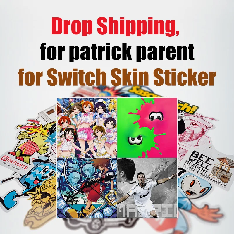 

Dropshipping for patrick parent Sticker Decal For NS Switch skins for Wii