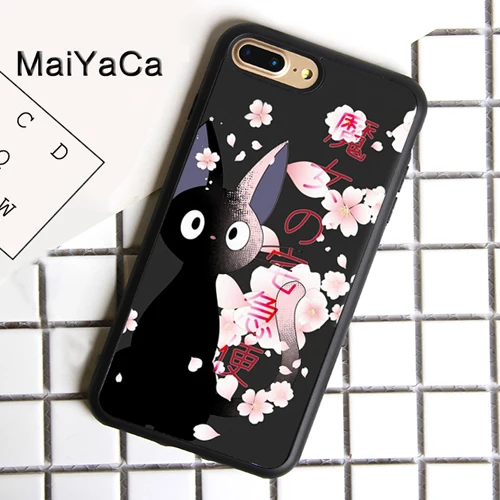 MaiYaCa Jiji Cat TPU Phone Case For iPhone X XR XS MAX 6S 6 7 8 Plus 5S