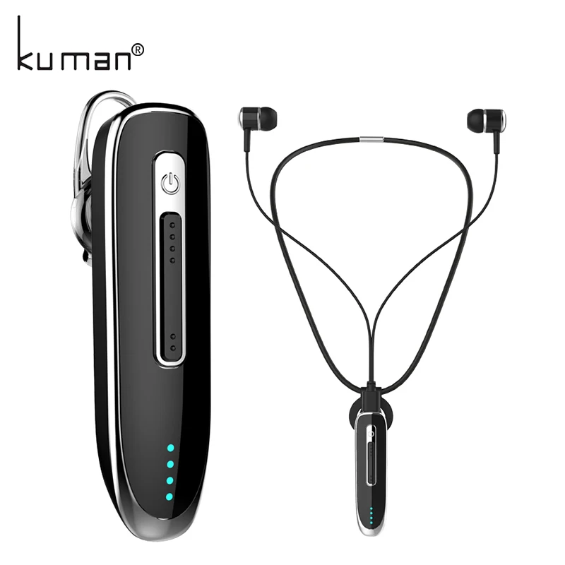 Kuman Bluetooth гарнитуры Super Bass Наушники с микрофоном Спорт вкладыши гарнитура для samsung Сяо huawei телефон игровой YL-HB2