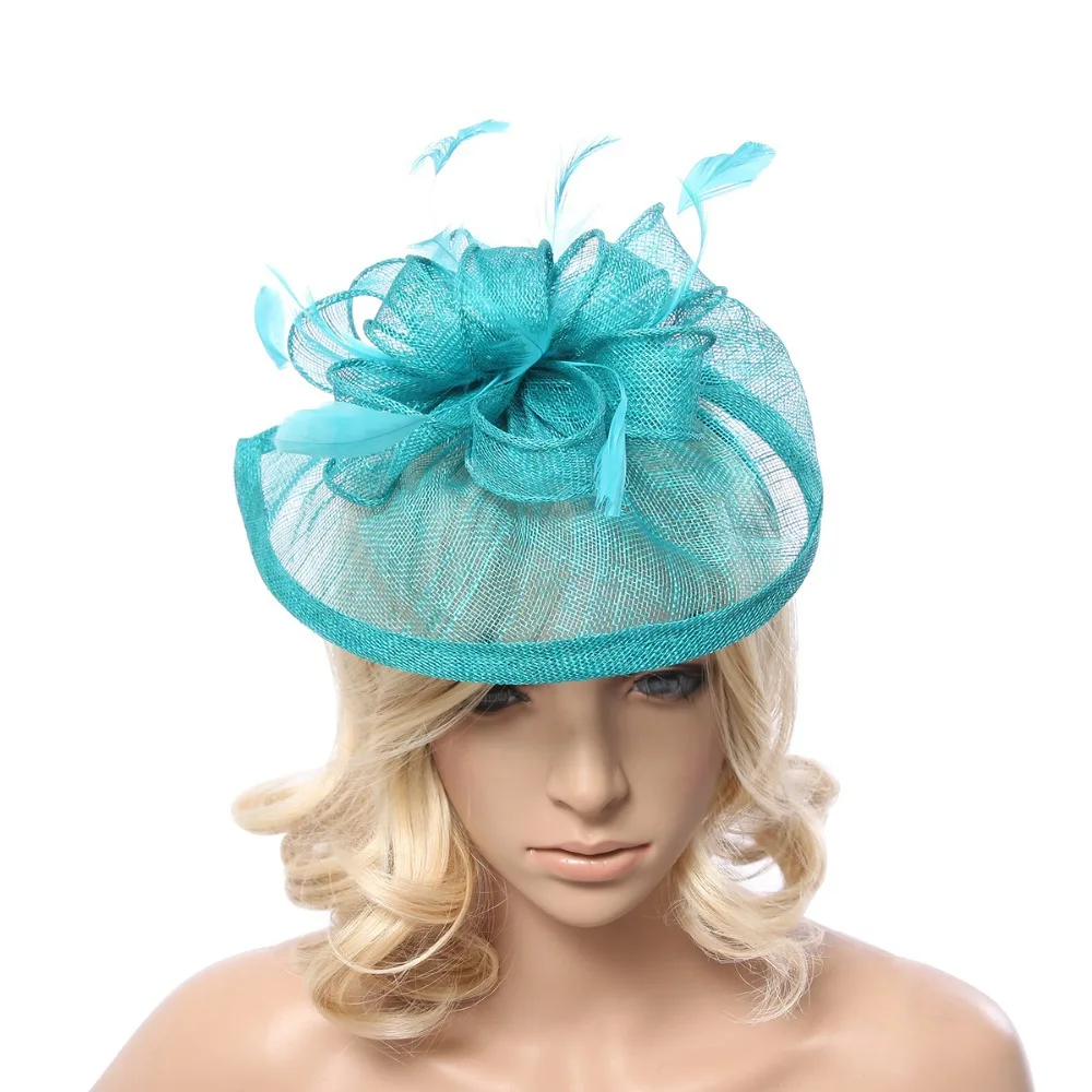 Assetto Corsa Diadema De Sinamay Floral Verde, Boda, Invitado De