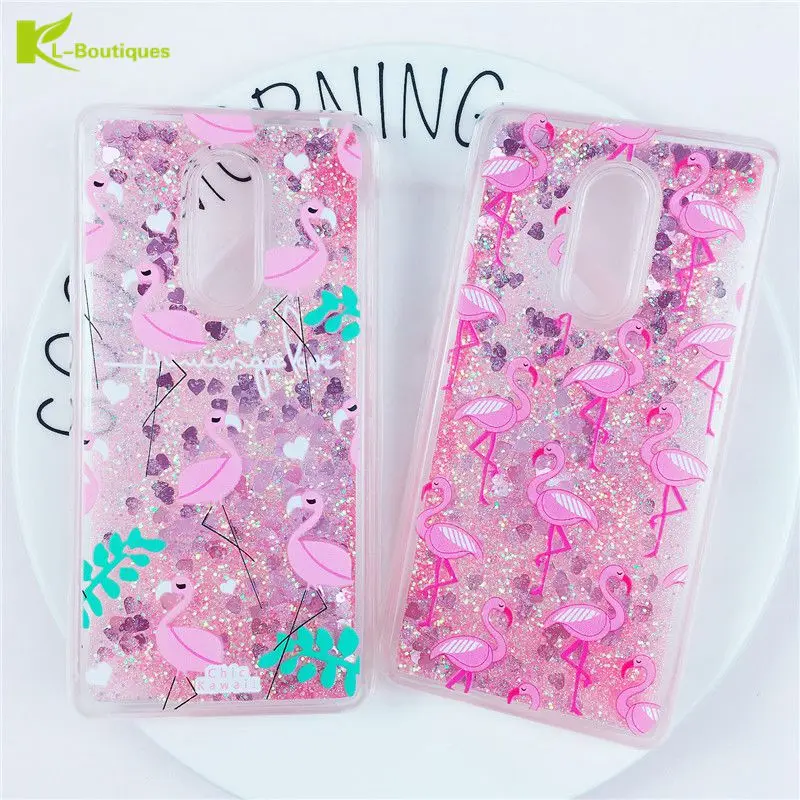 

Redmi Note 4X Cartoon Case on sFor Coque Xiaomi Redmi Note 4 4X Flamingo Liquid Glitter Dynamic Phone Cover For Redmi Note4X