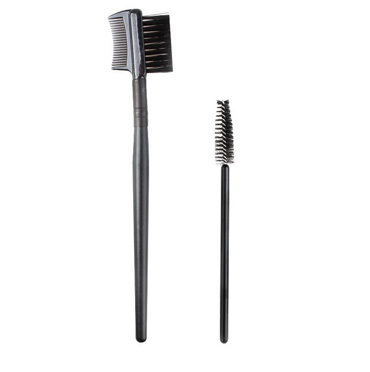 2PCS Makeup Brushes Eyelash Brush + Eyebrow Comb Makeup Brush Set Professional Volume Eyelashes Free Shipping 2