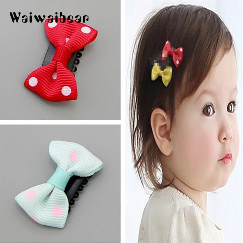Baby Girls Bow Flower Small Barrettes Newborn Cute Hairpins Headwear Kids Hair Clips Headband Hair Accessories