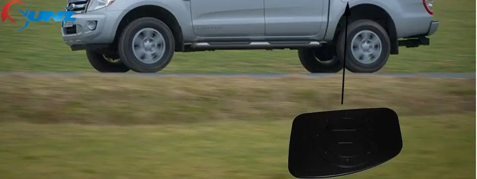 Автомобильные аксессуары, черная крышка топливного бака для Ford Ranger T6, 2012-, автомобильный Стайлинг, двойная кабина