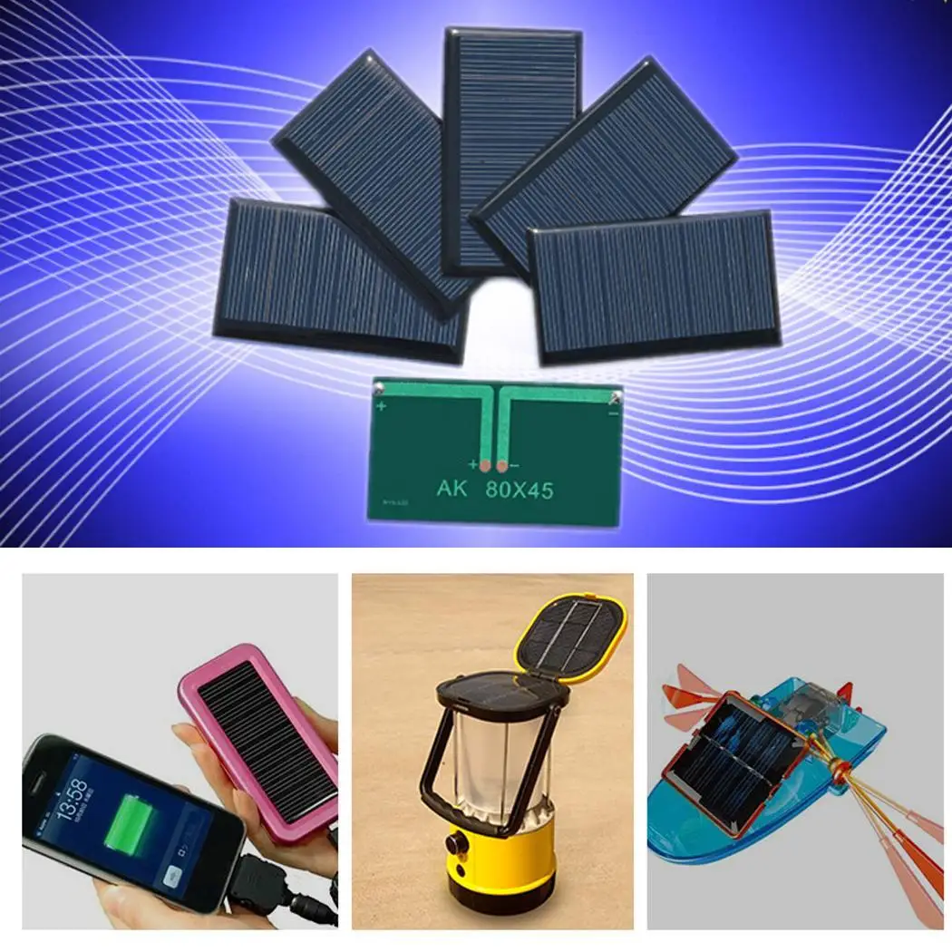 

Mini Solar Panel 5V 30mA Solar Cells Photovoltaic Panels Module Sun Power Battery Charger For DIY Study Toy Charger