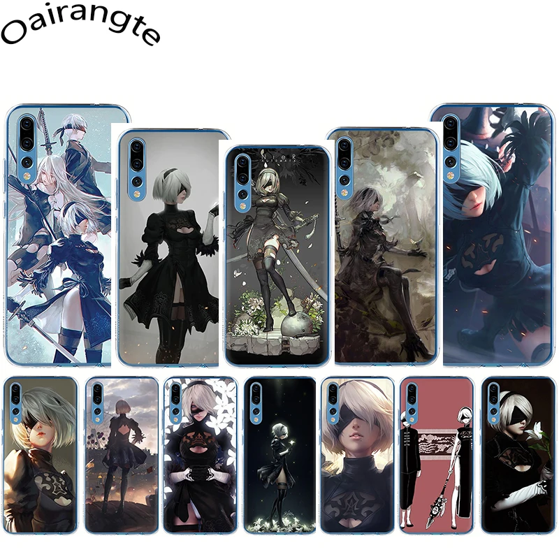 

NieR Automata Hard Phone Cover Case for Huawei Honor 6A 6C Pro 7A 2GB 3GB Pro 7X 8 C Lite X 9 10 Lite Play