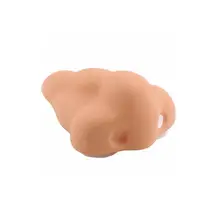 Ванная комната Новинка всасывающие крючки Забавный нос силиконовый душ мыло, мыльница