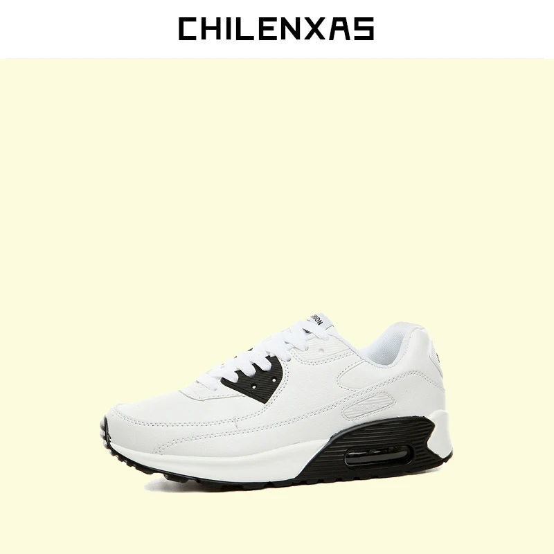 

CHILENXAS Spring Autumn 2017 Leather Shoes Men Casual Breathable Lace-up Solid Height Increasing Light Waterproof Fashion Lovers