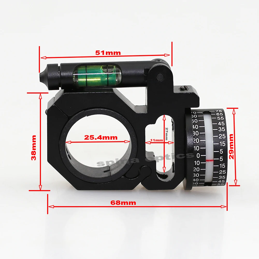 

Best Rifle Bubble Level scope Angle Indicator Fits 1 inch/30mm Ring mount Left/right camping Hunting Anti-Cant