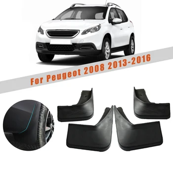 

Car Mud Flaps Splash Guards For Peugeot 2008 Auto Mudguards Fender 2013-2016 Mudflaps Accessories 4pcs