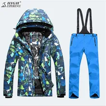 Женская Снежная Одежда высокого опыта Лыжная куртка мужские лыжные штаны мужские горные лыжные уличные зимние теплые спортивные костюмы