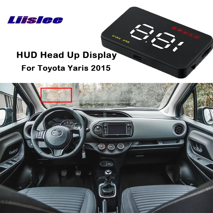 Liislee для Toyota Yaris 2015 Автомобильный дисплей проектор интеллектуальный HUD навигация