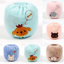 1 пара фланелевых аннимальных манжет с рукавами-крылышками красочные кухонные детские синие небесно-голубые розовые оранжевые Прямая