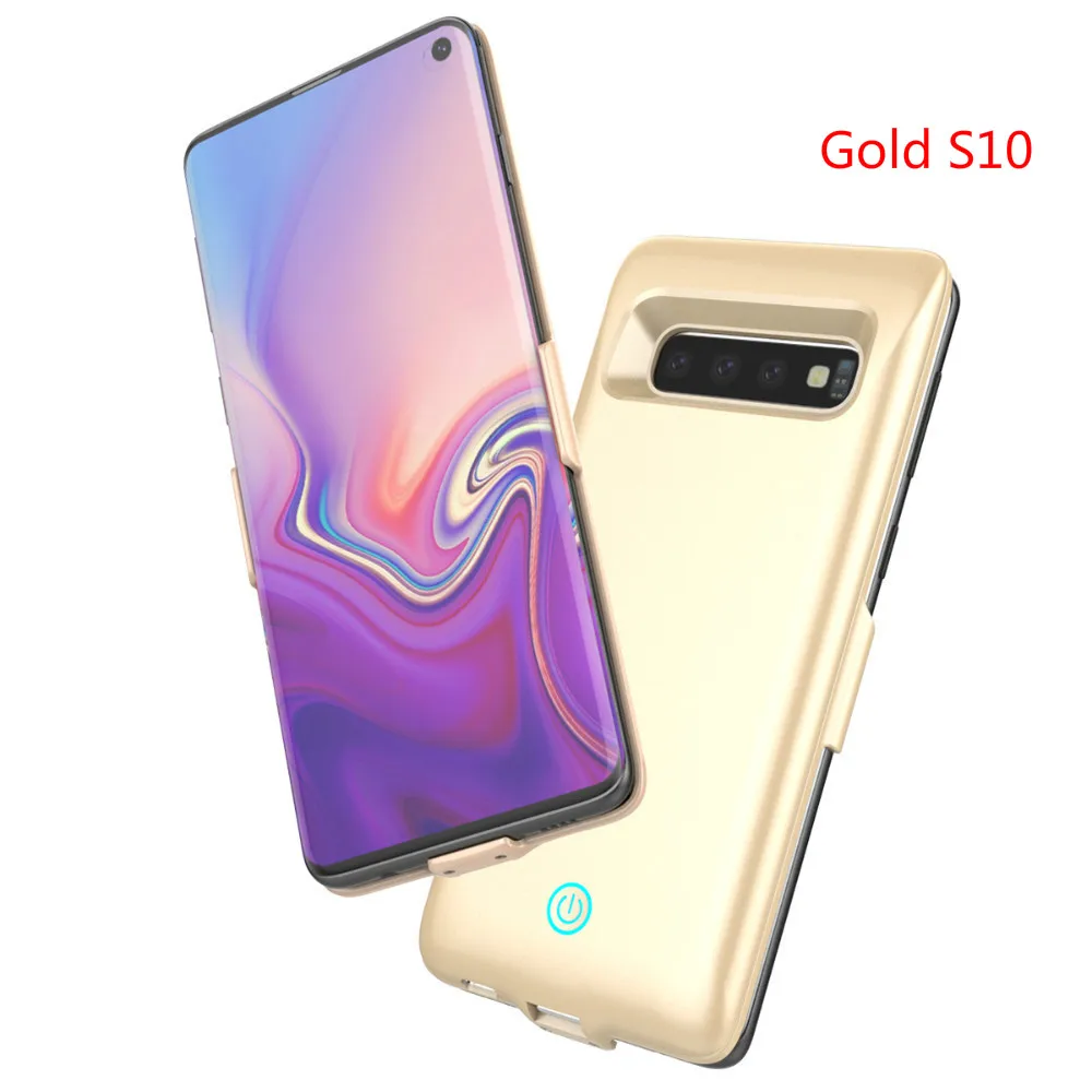 Extpower 7000mAh For Samsung Galaxy S10 S10E Battery Charger Case External Portable Backup Power Bank For Samsung S10 Plus - Цвет: Gold S10