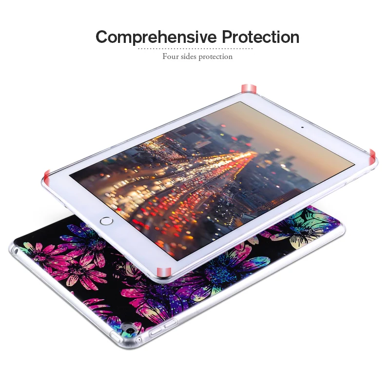 Silicone Table Case For Apple iPad Mini 4 Case Anti-knock Soft TPU iPad Mini4 7.9 inch Pattern Table Back Cover Prorective Shell