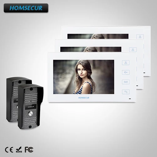 

HOMSECUR 7" Video&Audio Home Intercom+Metal Case for Home Security : TC031 + TM704-W