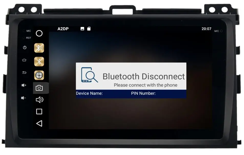 Excellent 32gN 4GRam 8" Android 9.0 Car Audio for Toyota Prado 120 2004-2009 Headun Stereo Video GPS Navi Multimedia IPS Monitor Radio 5