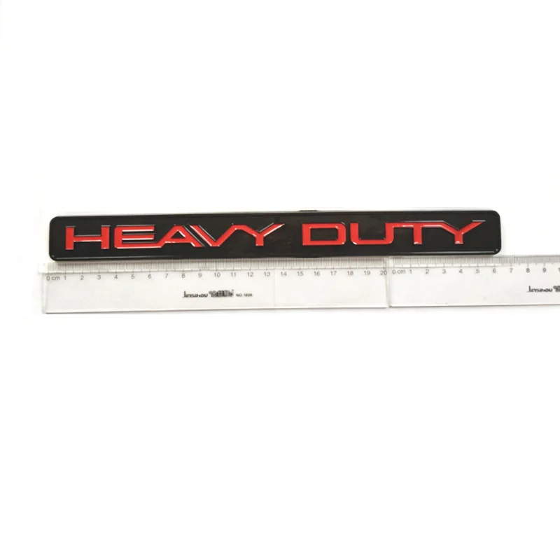 ABS HEAVY DUTY Car Black Sticker Emblem Badge Logo