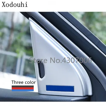 

Car Styling ABS Matte Stick A Column Audio Speak Window Windshield Side Triangle Trim 2pcs For Nissan Kicks 2017 2018 2019 2020