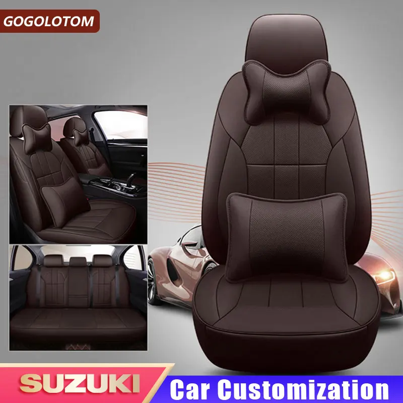 Custom High Quality Leather Car Seat Cover for Suzuki Swift Wagon GRAND VITARA Jimny Liana 2 Sedan