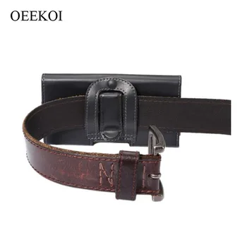 

OEEKOI Belt Clip PU Leather Waist Holder Flip Cover Pouch Case for teXet TM-6003 6 Inch